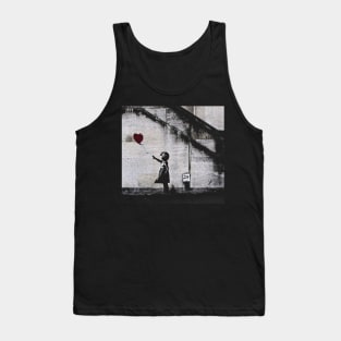 Banksy Girl and Balloon Tank Top